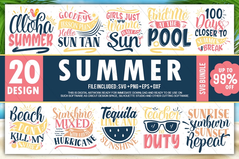 Download Summer SVG Bundle - Buy t-shirt designs