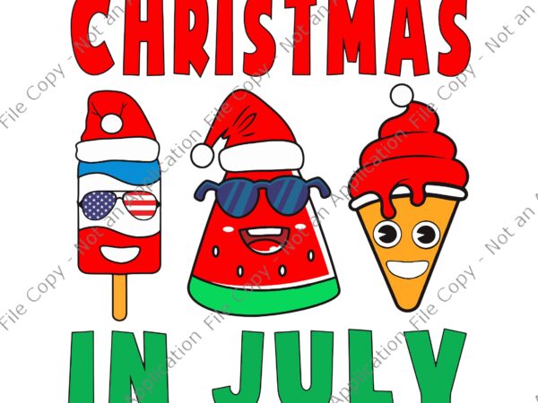 Christmas in july svg, christmas watermelon, christmas in july watermelon ice pops xmas santa hat, christmas svg, santa christmas t shirt vector file