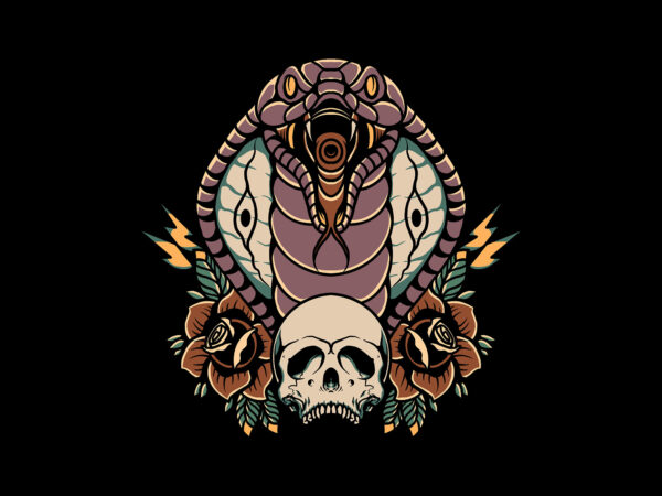 Black cobra t shirt template