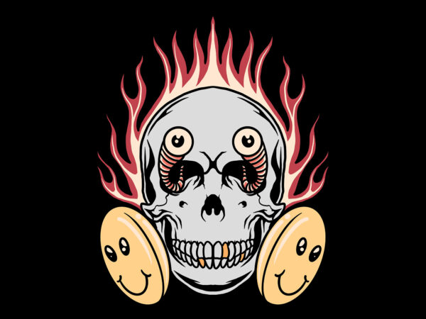 Burning trip t shirt template