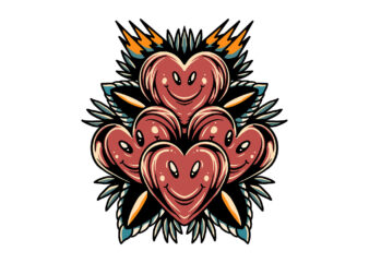 full of love t shirt graphic design
