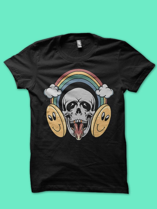 trippy skull