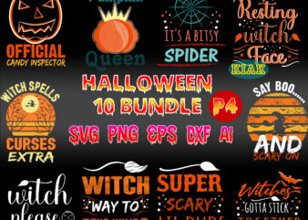 Halloween SVG 10 Bundle Part 4, Halloween bundle, Bundle Halloween, Halloween SVG Bundles, Bundle Halloween Svg, Halloween Svg, Halloween horror Svg, Witch scary Svg, Witches Svg, Pumpkin Svg, Trick or graphic t shirt