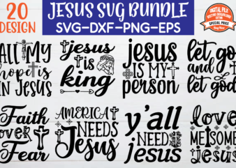 Jesus svg Design Bundle for sale