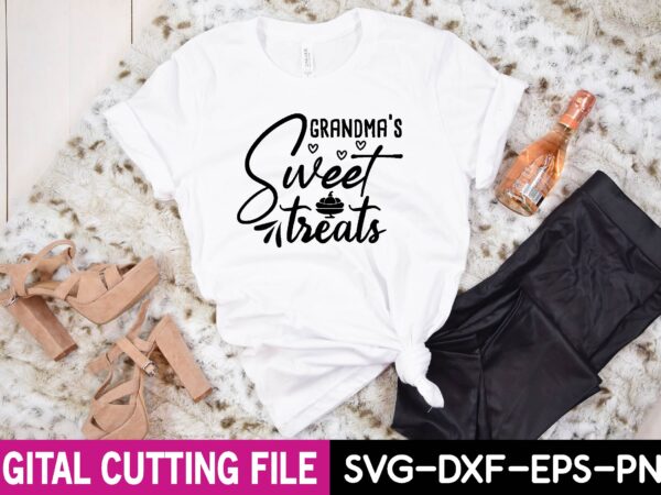 Grandma’s sweet treats svg t shirt design template