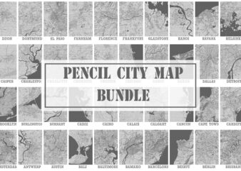 Pencil City Map Bundle