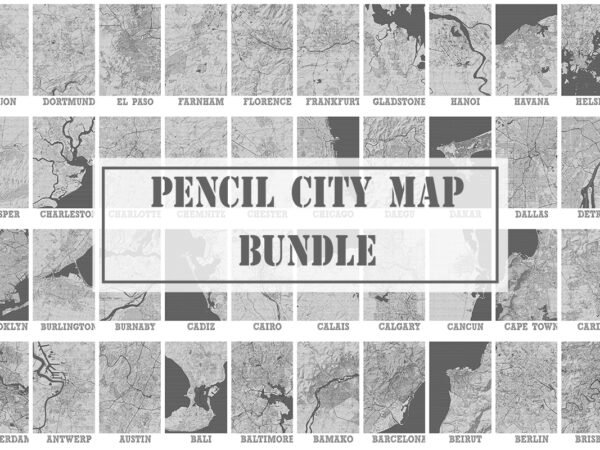 Pencil city map bundle t shirt illustration Pencil city map bundle t shirt illustration