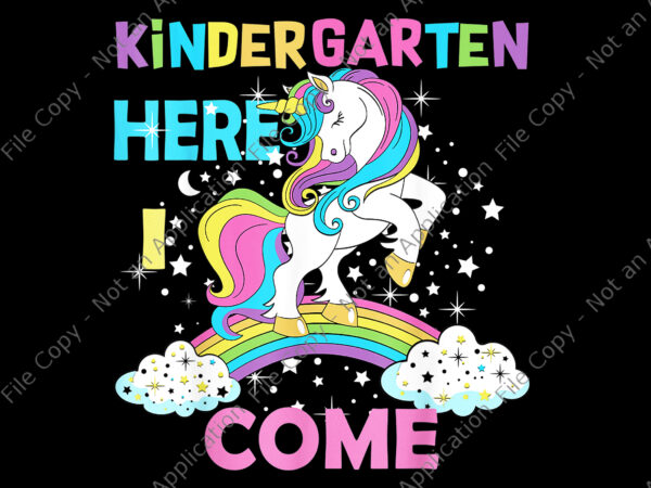 Unicorn kindergarten here i come back to school png, kindergarten png, unicorn kindergarten png, unicorn kindergarten vector