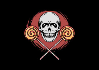 candy skull t shirt vector file