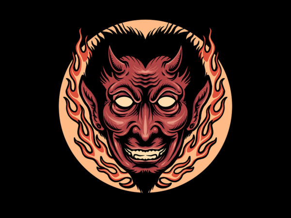 Devil t shirt vector illustration