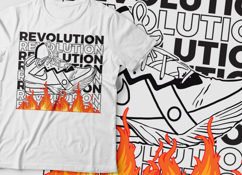 sneaker revolution streetwear design urban design t-shirt typography design