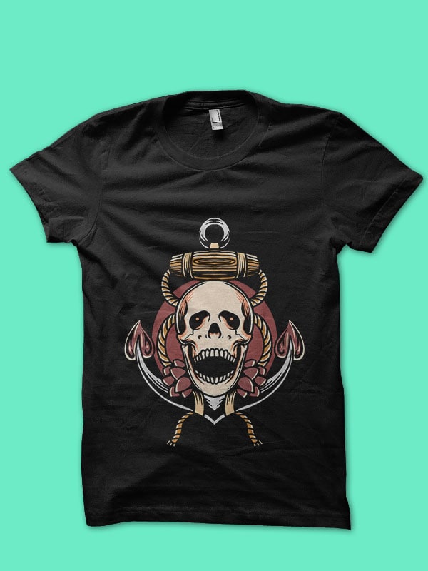 skull and anchor - Buy t-shirt designs