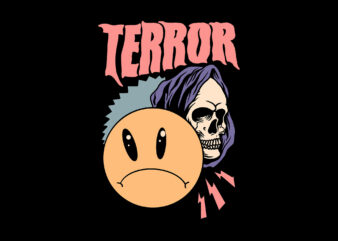 terror streetwear style t shirt designs for sale