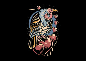 vulture t shirt vector art