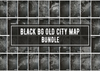 Black BG Old City Map Bundle