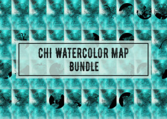 Chi Watercolor Map Bundle