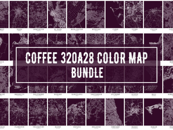 Coffee – 320a28 color map bundle t shirt vector file