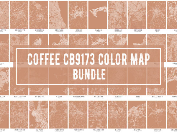 Coffee – cb9173 color map bundle t shirt vector file