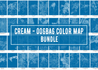 Cream – 006BA6 Color Map Bundle t shirt vector file