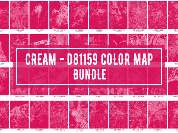 Cream – d81159 color map bundle t shirt vector file
