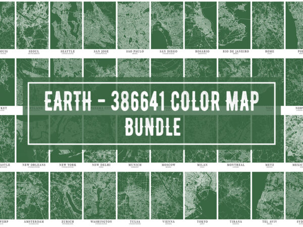 Earth – 386641 color map bundle vector clipart