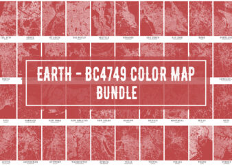 Earth – BC4749 Color Map Bundle vector clipart