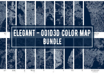Elegant – 001D3D Color Map Bundle vector clipart
