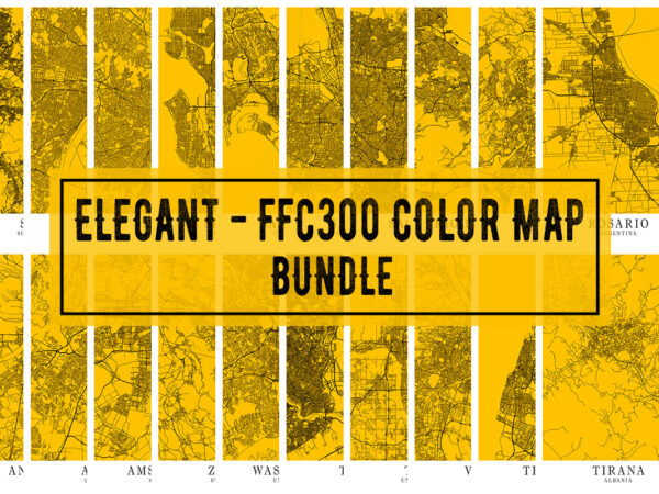 Elegant – ffc300 color map bundle vector clipart