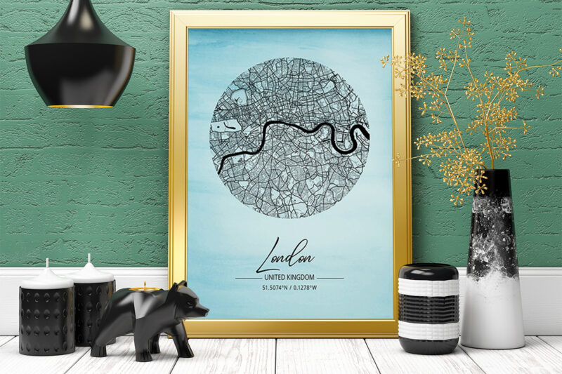 Gamma Watercolor Map Bundle