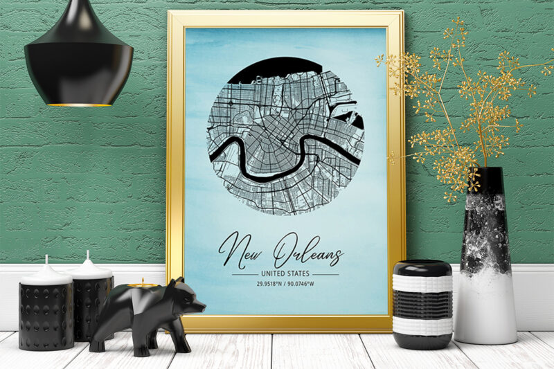 Gamma Watercolor Map Bundle