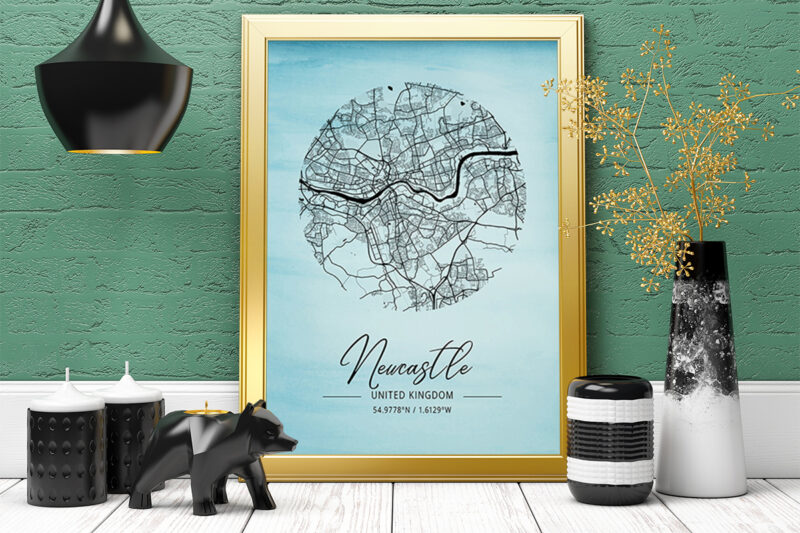 Gamma Watercolor Map Bundle