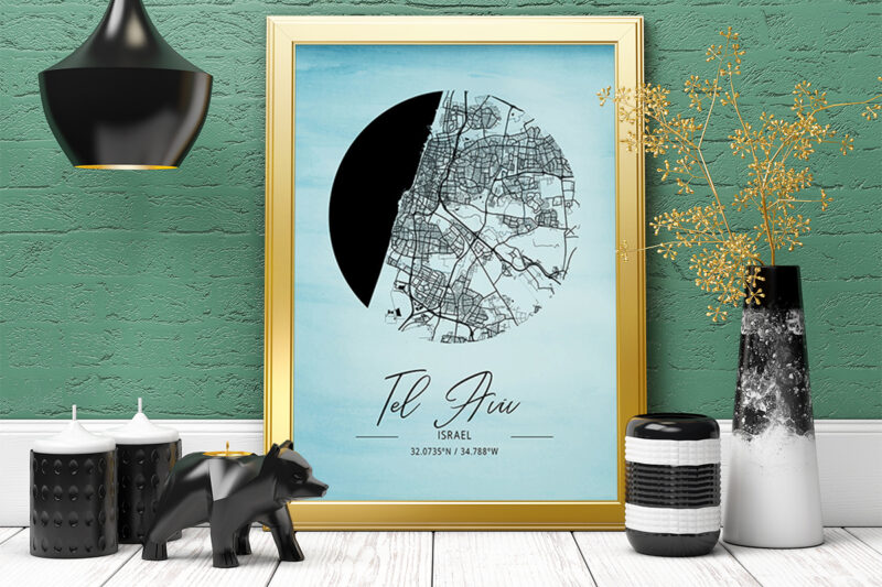 Gamma Watercolor Map Bundle