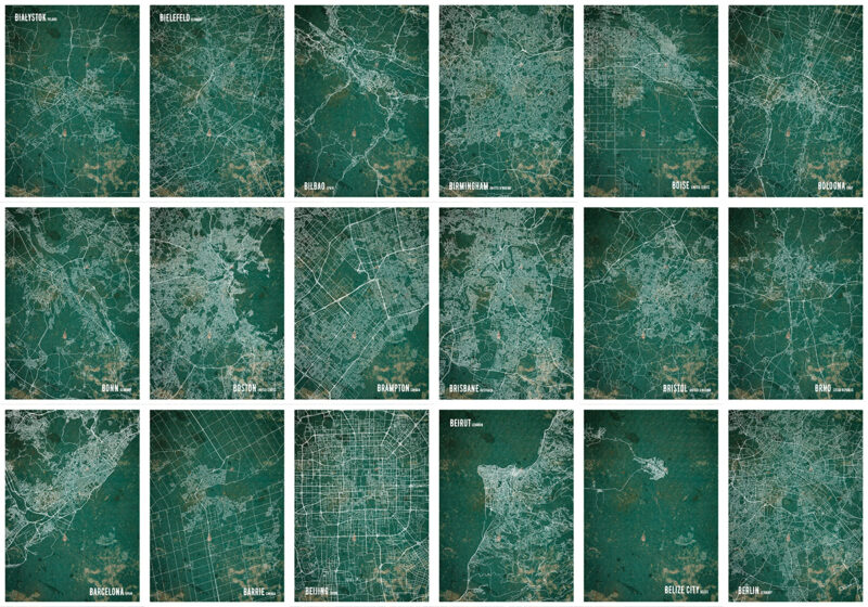 Green BG Old City Map Bundle