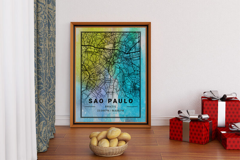 Indus Watercolor Map Bundle