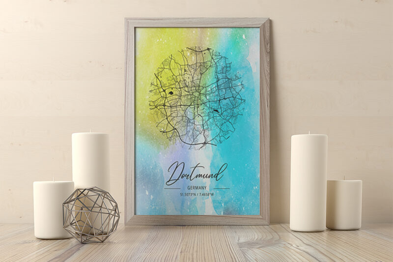 Leo Watercolor Map Bundle