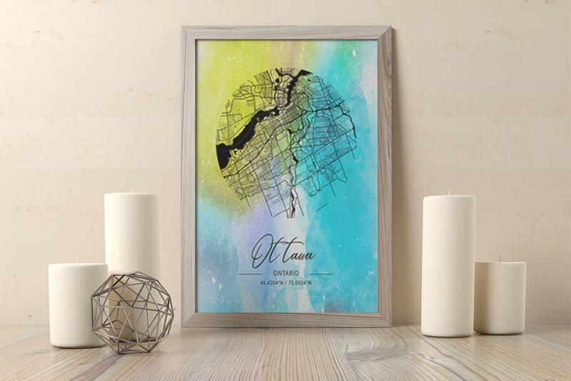 Leo Watercolor Map Bundle