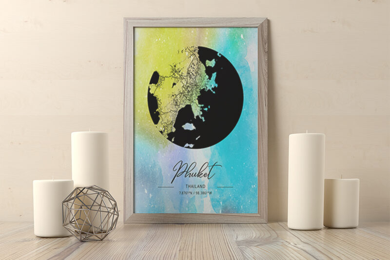 Leo Watercolor Map Bundle