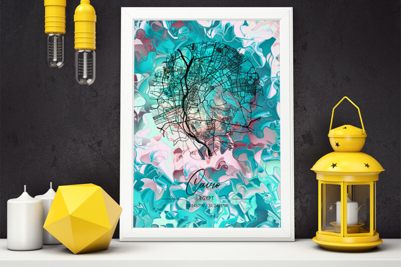 Libra Watercolor Map Bundle