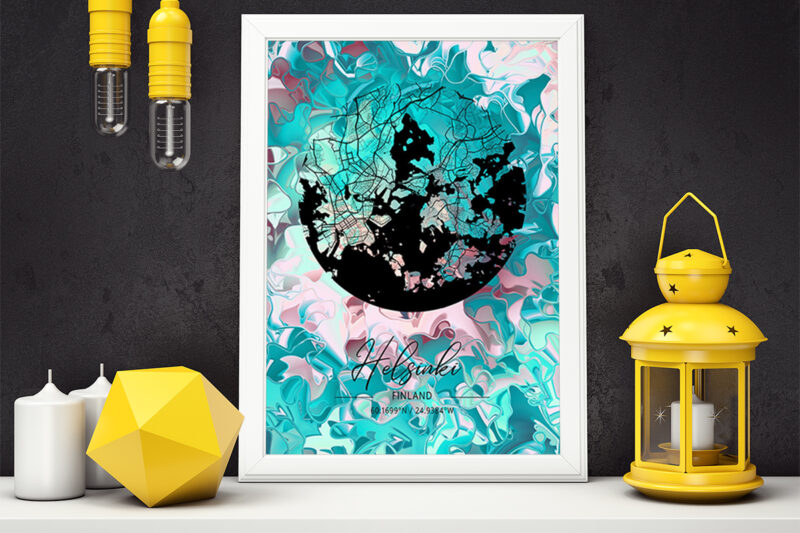 Libra Watercolor Map Bundle