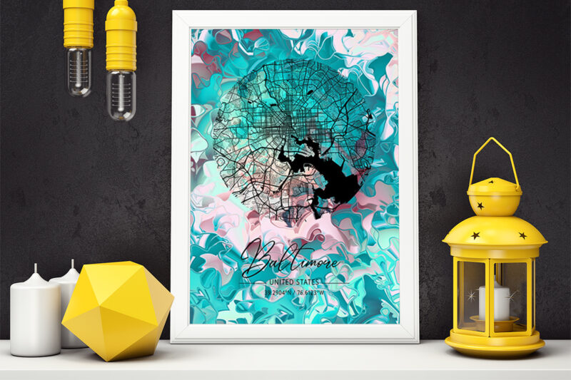 Libra Watercolor Map Bundle