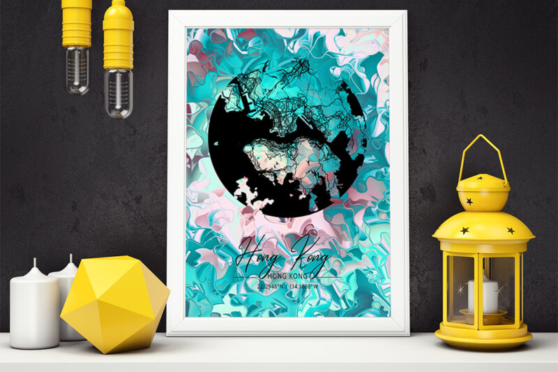 Libra Watercolor Map Bundle