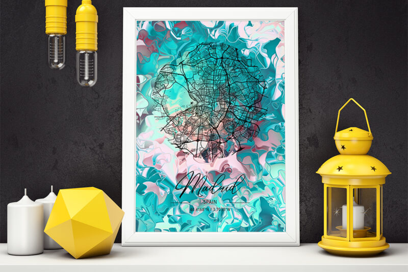 Libra Watercolor Map Bundle