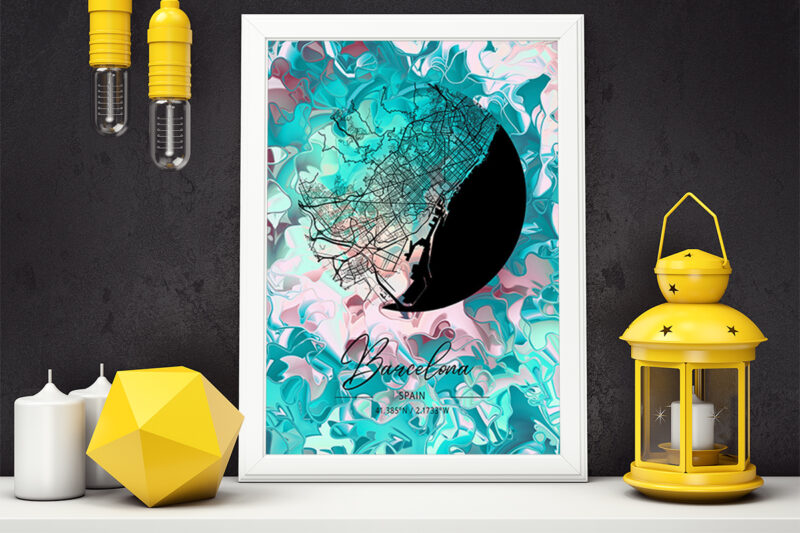Libra Watercolor Map Bundle