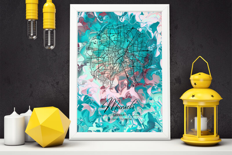 Libra Watercolor Map Bundle