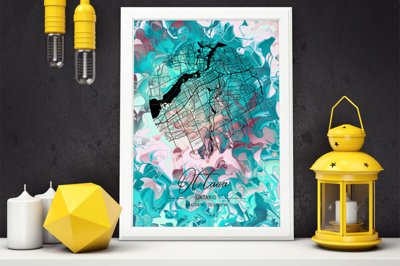 Libra Watercolor Map Bundle