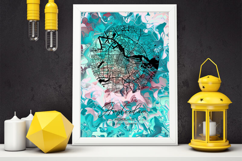 Libra Watercolor Map Bundle