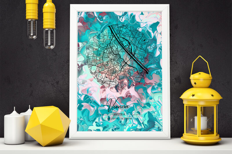 Libra Watercolor Map Bundle