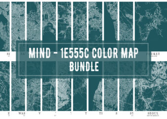 Mind – 1E555C Color Map Bundle t shirt designs for sale