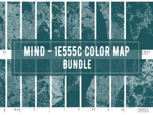 Mind – 1e555c color map bundle t shirt designs for sale