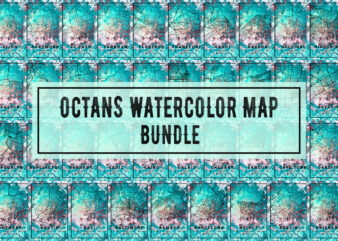 Octans Watercolor Map Bundle t shirt design online